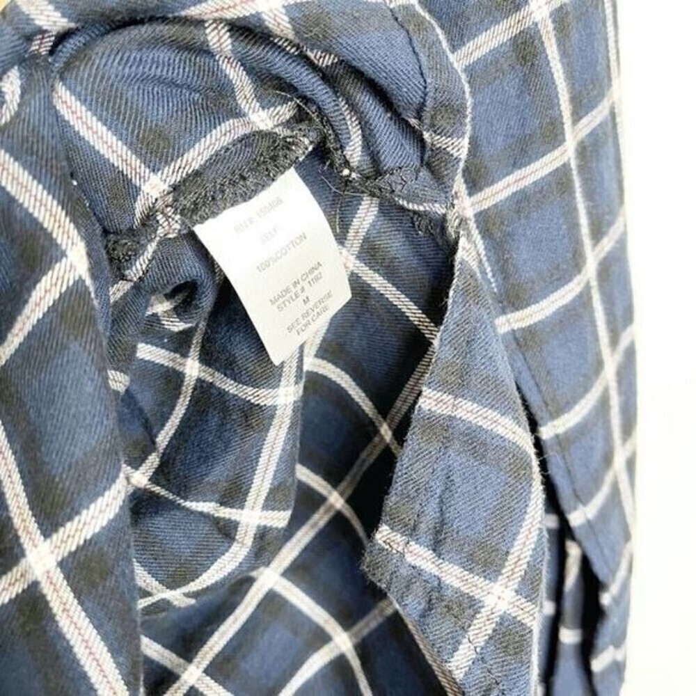 41 HAWTHORN Mataya Smocked Flannel Shirt  - Picture 6 of 11